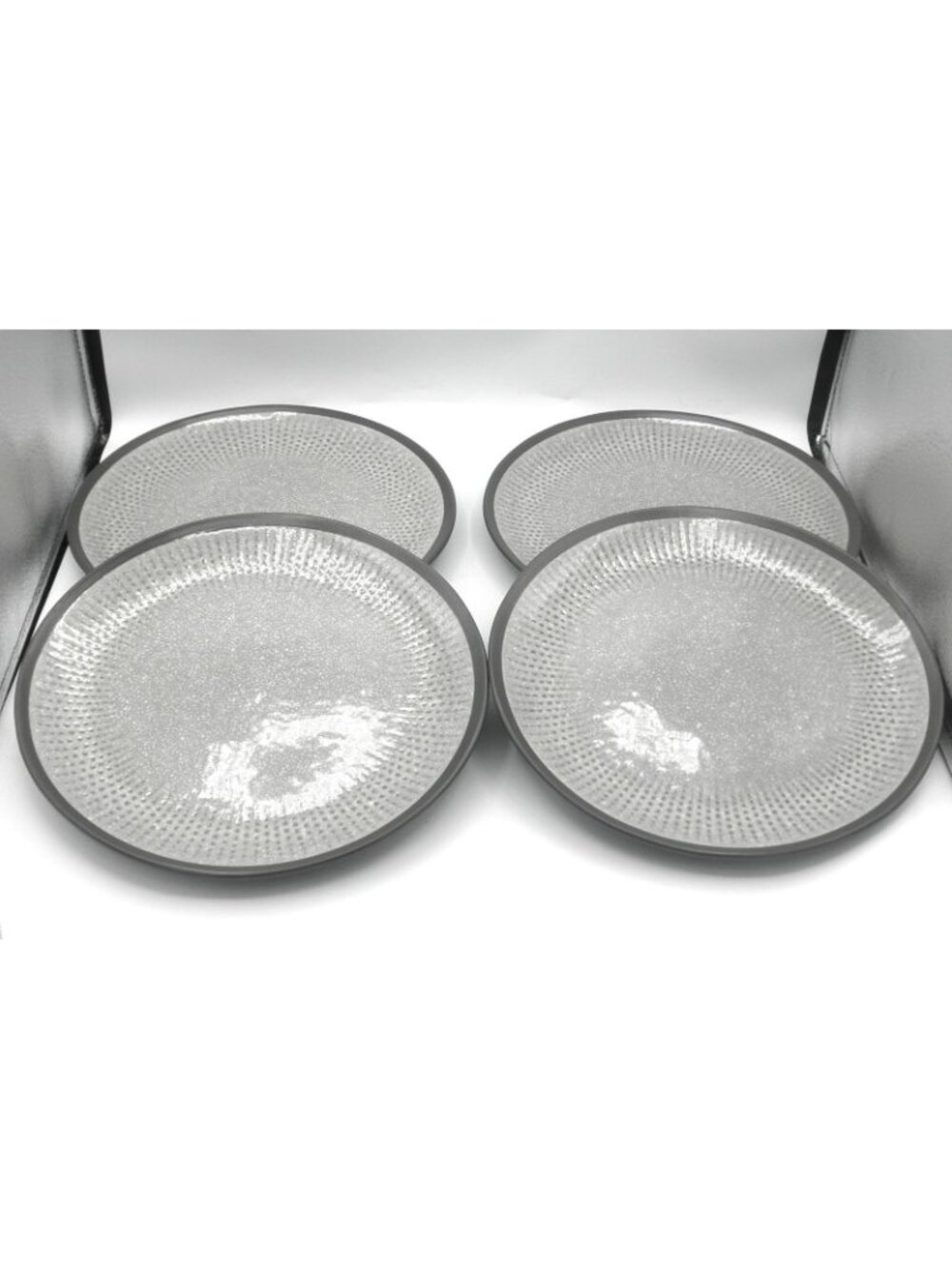 Maddox Gray by Mikasa 10.5 Inch Dinner Plates Set of 4 Pattern Code: MIKMADGR - Picture 6 of 6
